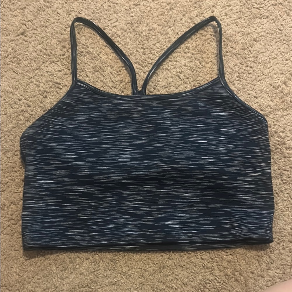 Stylish Blue Strappy Crop Top